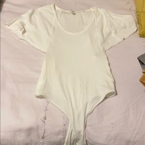 White Free People Body suit